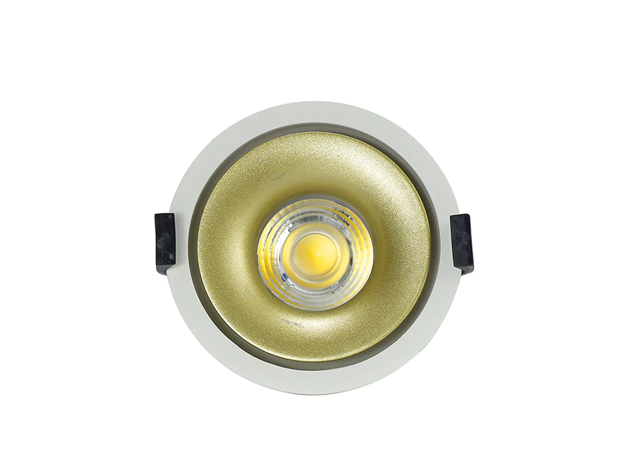 Bolor 9 Tridonic Powered 9W 3000K 840lm 36° CRI>90 LED Engine White/Gold Fixed Recessed Spotlight, IP20 DM202033  Dlux Bolor 9